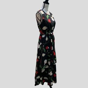 Sleeveless Floral Maxi Dress Size 14